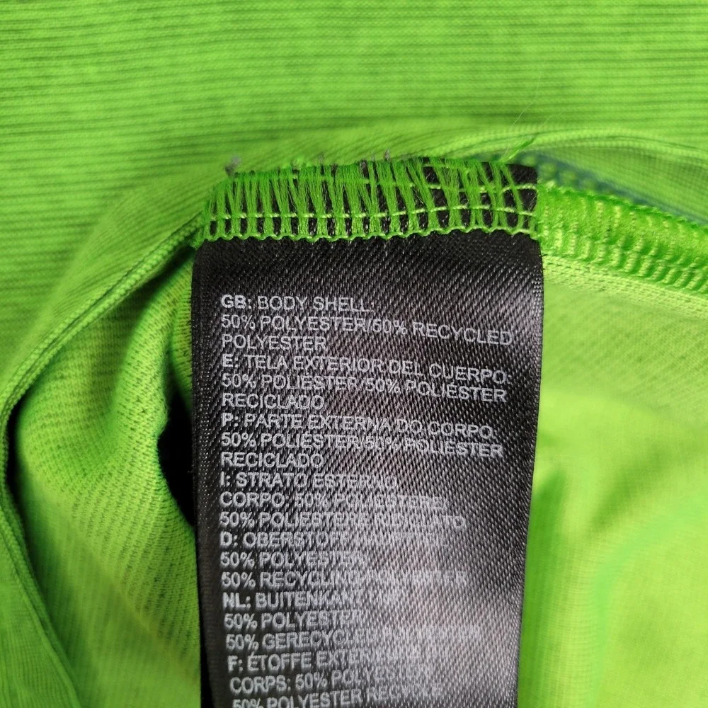 The North Face FlashDry Men's XL 1/4 Zip Short Sleeve Green Heather Polo Shirt